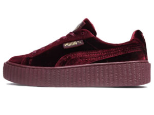 Кроссовки Puma by Rihanna Creeper женские бордовые - фото слева