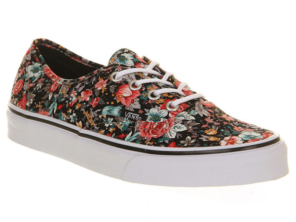 Vans Authentic с цветочным узором (35-41)