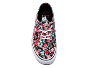 Кеды Vans Authentic женские с цветочным узором - фото сверху