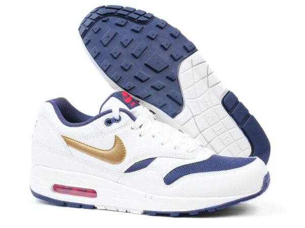 Nike Air Max 87 белые с золотым (35-40)