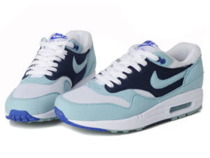 Кроссовки Nike Air Max 87 голубые с синим женские - фото спереди