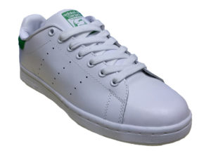 Adidas Stan Smith Leather белые с зеленым