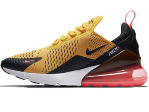 Nike Air Max 270 желтые с черно-красным