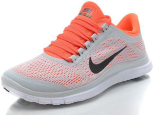 Nike Free Run 3.0 v5 серые с оранжевым