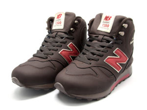 New Balance 1300 нубук с натуральным мехом темно-коричневые (40-45)