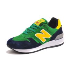 New Balance 670 замша-сетка зеленые с синим (35-45)