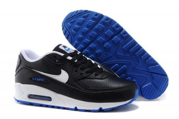 Nike Air Max 90 LTR черно-белые с синим (40-44)