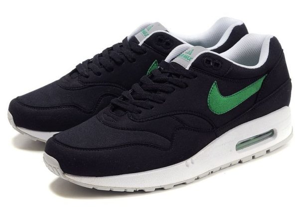 Nike Air Max 87 черные с зеленым 40-44