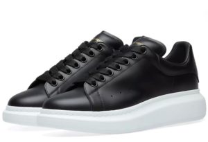 Alexander Mcqueen Leather черные с белым (35-44)