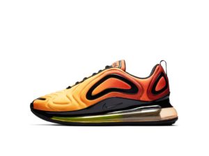 Nike Air Max 720 черные с желтым (35-44)