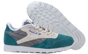 Reebok Classic зеленые с серым (35-39)