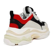 Balenciaga Triple S бежевые-черные с красным (35-44)