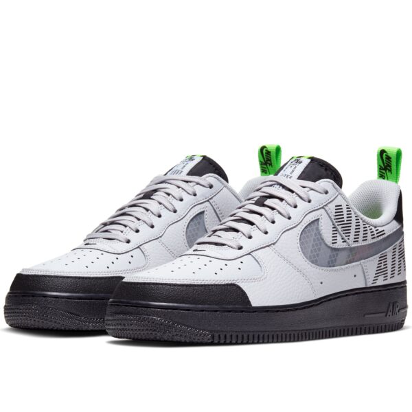 Nike Air Force 1 '07 LV8 бело-серые с черным (40-44)