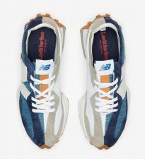 New Balance 327 Levi’s синие с серым замшевые мужские-женские (35-44)