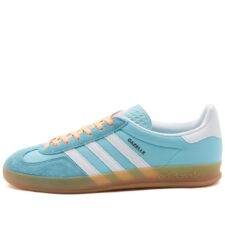 Adidas Gazelle Indoor голубые с белым замша женские (36-40)