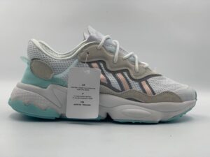 Adidas Ozweego белый с серым и голубым с сеткой женские (35-39)