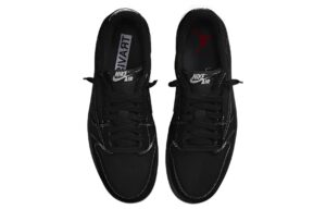 Nike Air Jordan 1 OG SP Travis Scot черные нубук мужские-женские (35-44)