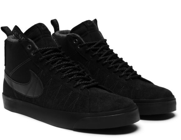 Nike SB Zoom Blazer Mid black черные нубук мужские (40-44)